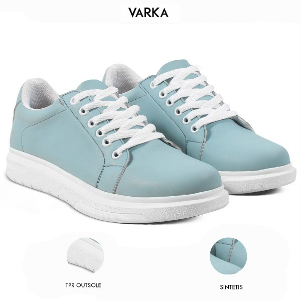 Sepatu Sneakers Wanita V 5263 Brand Varka Sepatu Kets Olahraga Kuliah Jalan Jalan Harga Murah Berkualitas - Biru