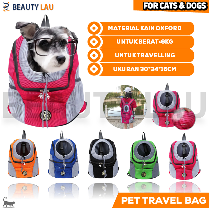 TAS GENDONG KUCING ANJING DEPAN BELAKANG PET CARRIER CARIER TRAVEL BACKPACK GENDONGAN KUCING ANJING