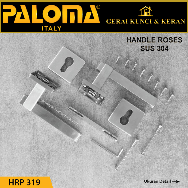 PALOMA HRP 319 Handle Pintu Roses Stainless Steel Lever Gagang Handel