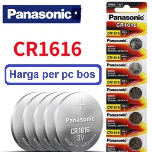 Baterai Lithium Panasonic 3V CR 1220 2016 2025 1632 1616 1620 - 10 murah