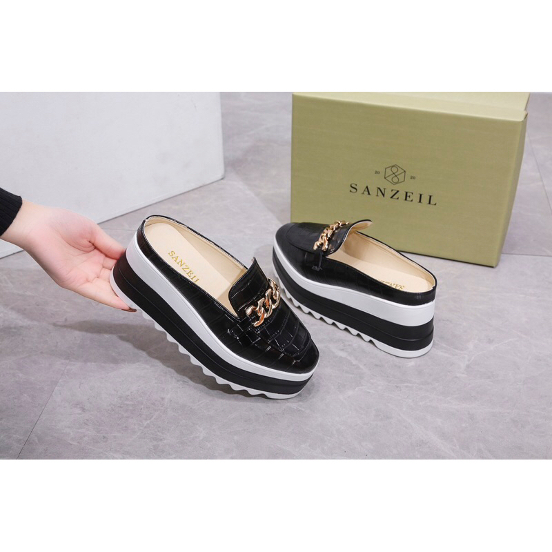 SG0017 syafniegalery Sanzeil Anna Original Brand wedges croco import laofer