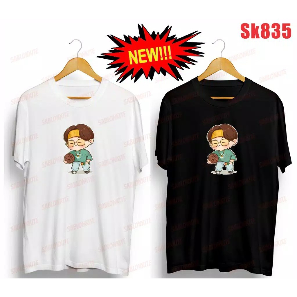(SK835) BAJU KAOS BTS SUGA MIN YOONGI CHIBI