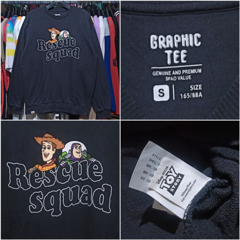 Graphic tee spao x toy story crewneck