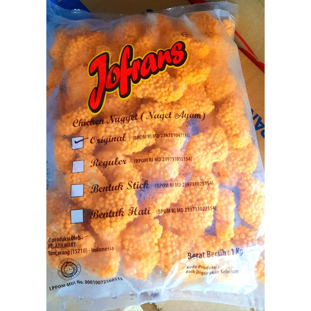 

JOFRANS NUGGET CRISPY 1 KG