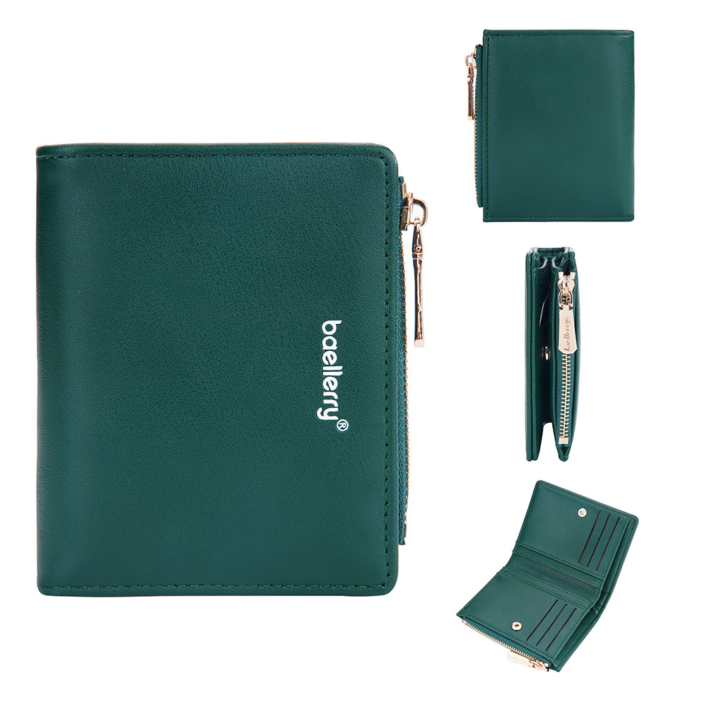 DOMPET LIPAT WANITA IMPORT BAELLERRY ORIGINAL MINI KOREA SOONA SLOT KARTU WA688G3 HIJAU KULIT CANTIK KECIL KEKINIAN BATAM TERBARU MEWAH FASHION REMAJA MURAH BRANDED DEWASA