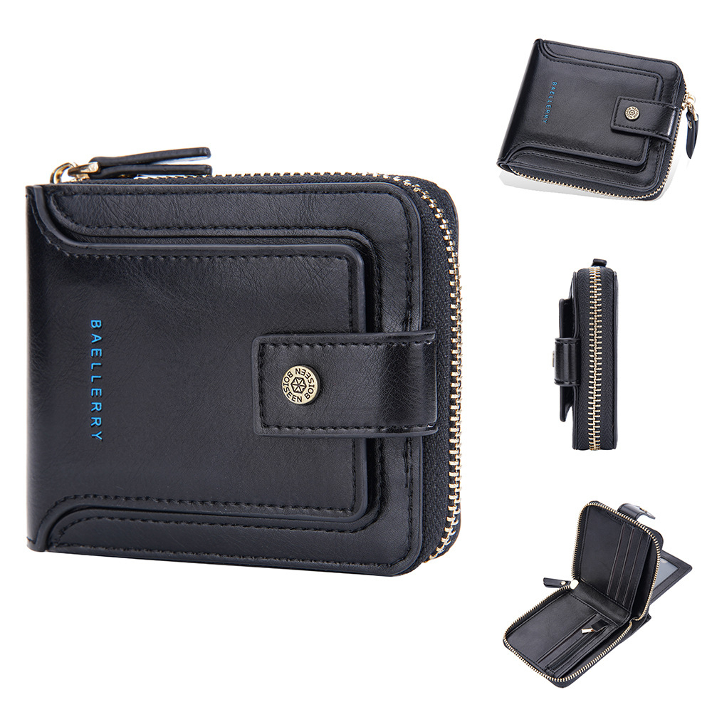 DOMPET LIPAT KEKINIAN BAELLERRY ORIGINAL KULIT HITAM MINI HEIDEL WA680B5 WANITA BISA PRIA PREMIUM FASHION BATAM CEWEK SIMPLE DEWASA TERBARU BRANDED