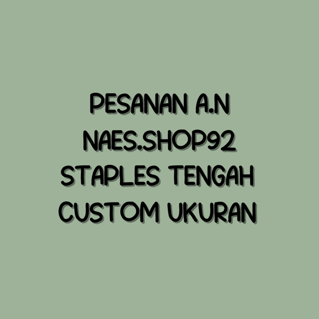 

Buku Staples Tengah Ukuran 16x22 a.n naes.shop92