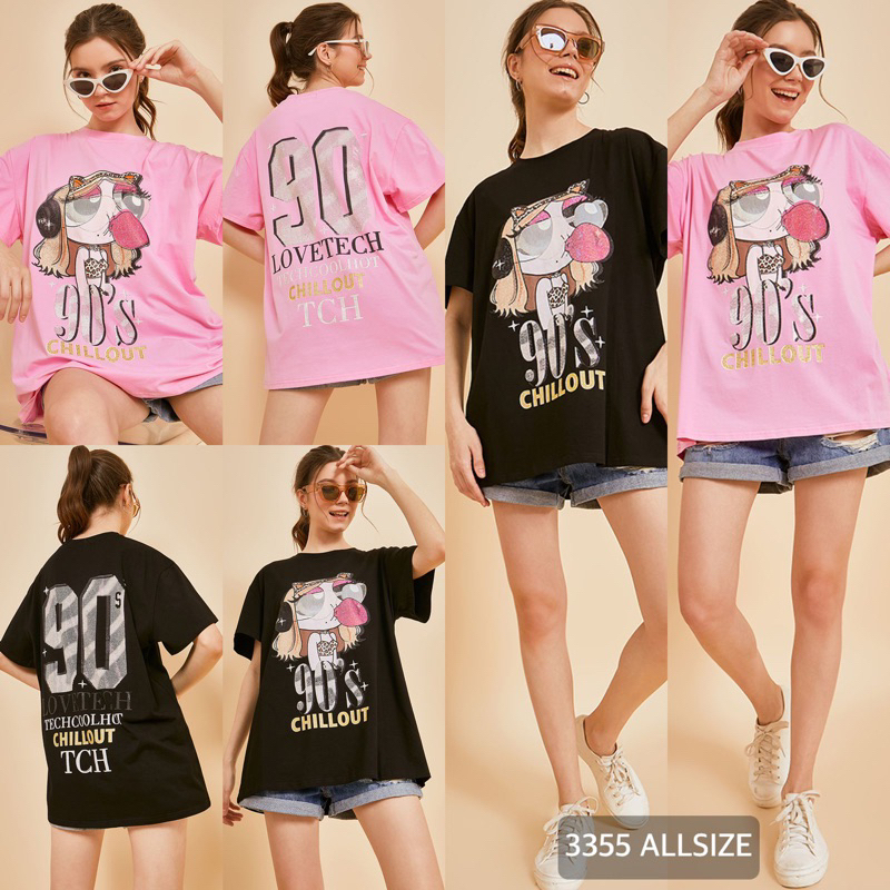 3355 Kaos print swaroski