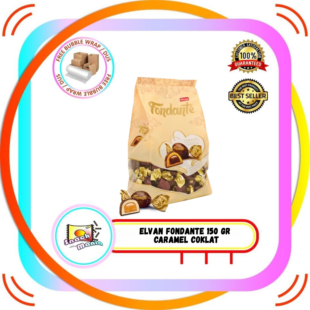 

Elvan Fondante Caramel Chocolate Bag 120 gr Cokelat Karamel Coklat