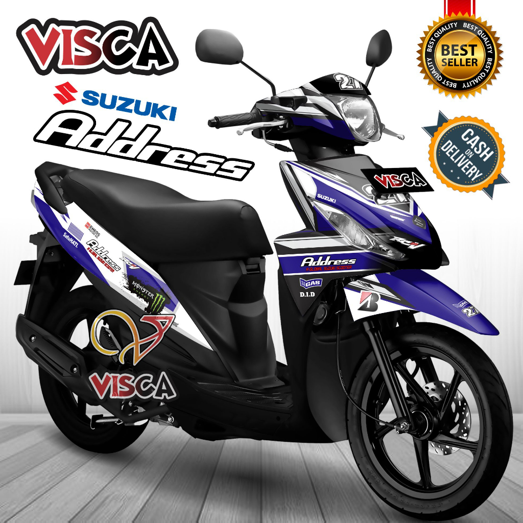Decal Suzuki Address Full Body Stiker Suzuki Address Full Body Striping Suzuki Address Full Body Con