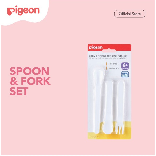 PIGEON Spoon and Fork Set | Sendok Garpu Bayi