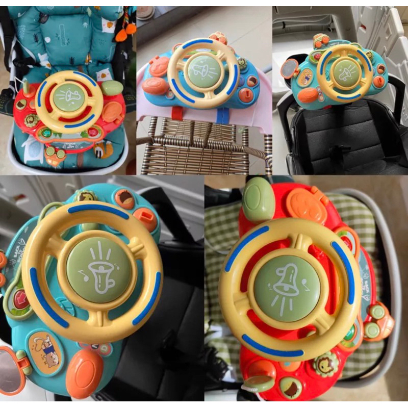 children pretend plays steering wheel mainan setir mobil anak stroller toys