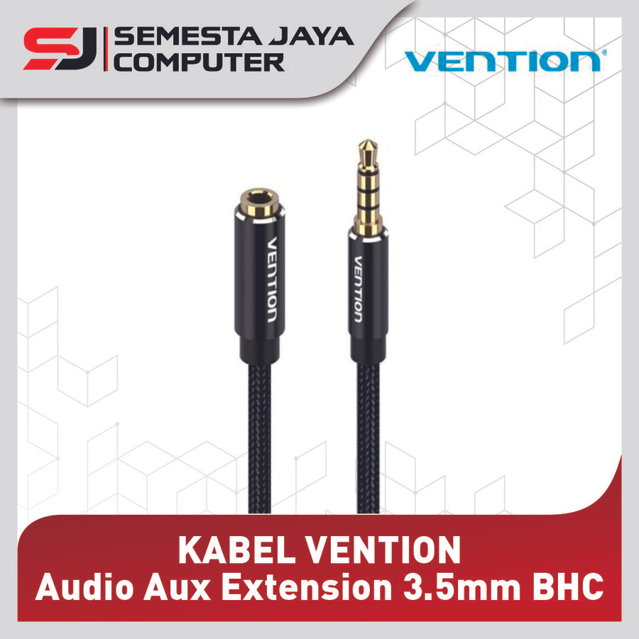 Vention Kabel Audio Aux Extension 3.5mm TRRS Male to Female - BHC