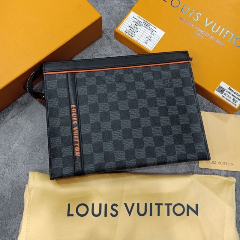 Clutch LV Cobal 1985 Handbag Tas Tangan Mirror Quality