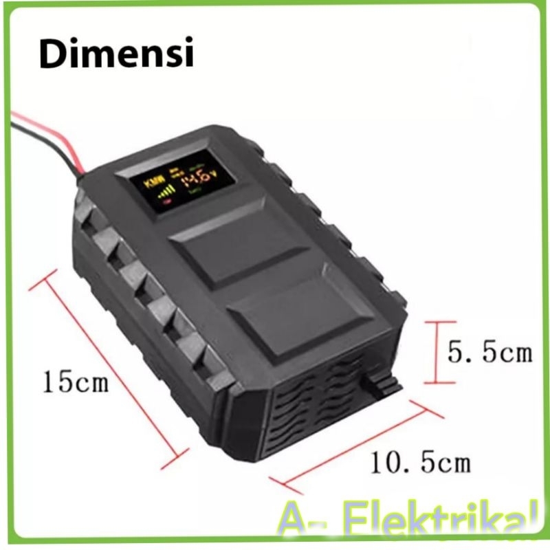 CHARGER AKI KERING / BASAH SEGALA AKI ACCU 12 V LEBIH CEPAT  12 V 20a DENGAN KIPAS