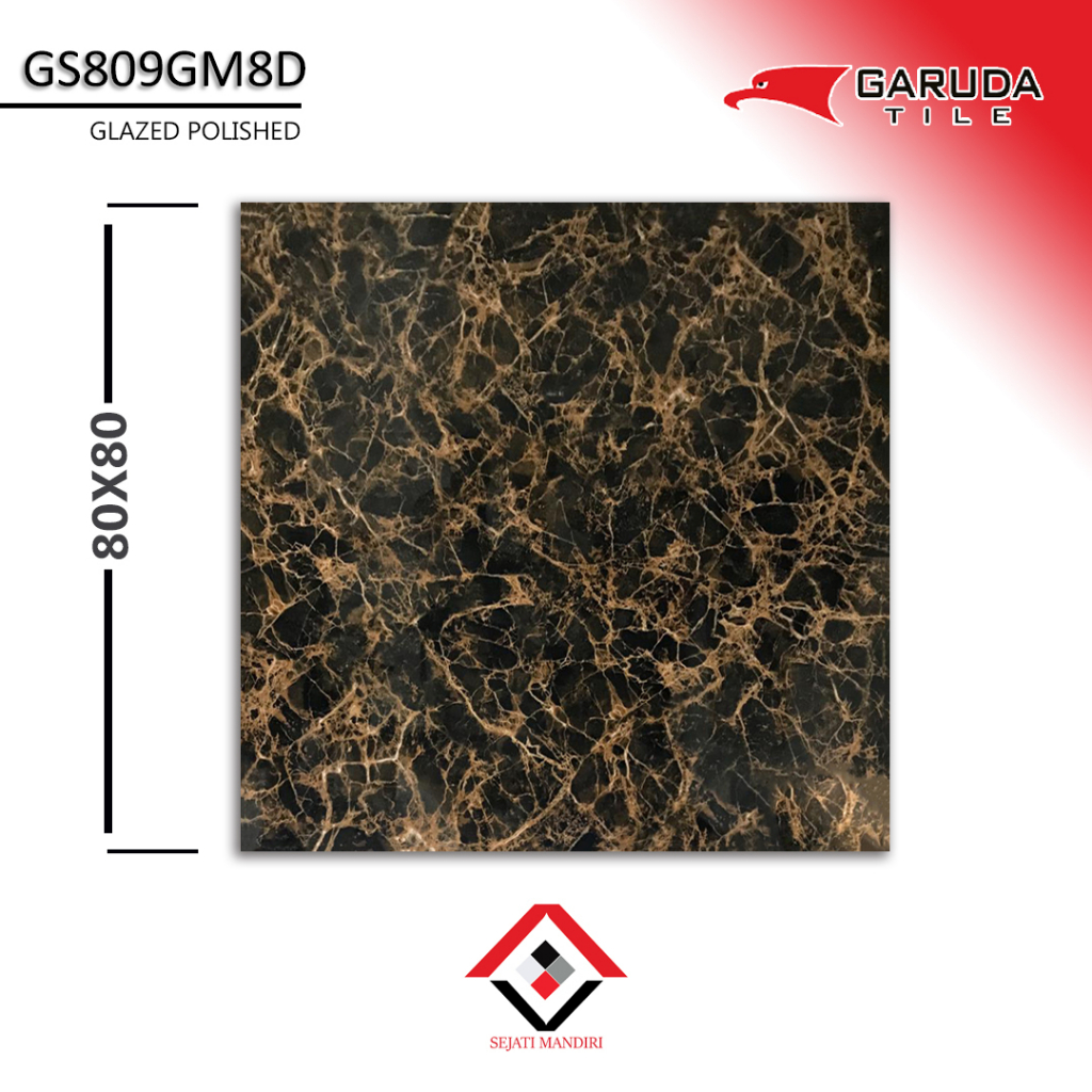 granit 80x80 - motif marmer - garuda gs809gm8d