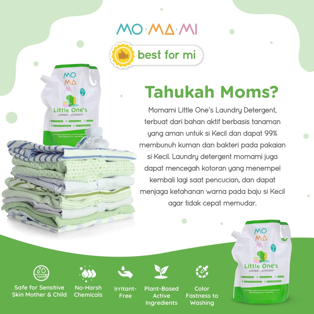 Momami Laundry Detergent Sabun Cuci Deterjen Pakaian Bayi Plant Based Surfactant