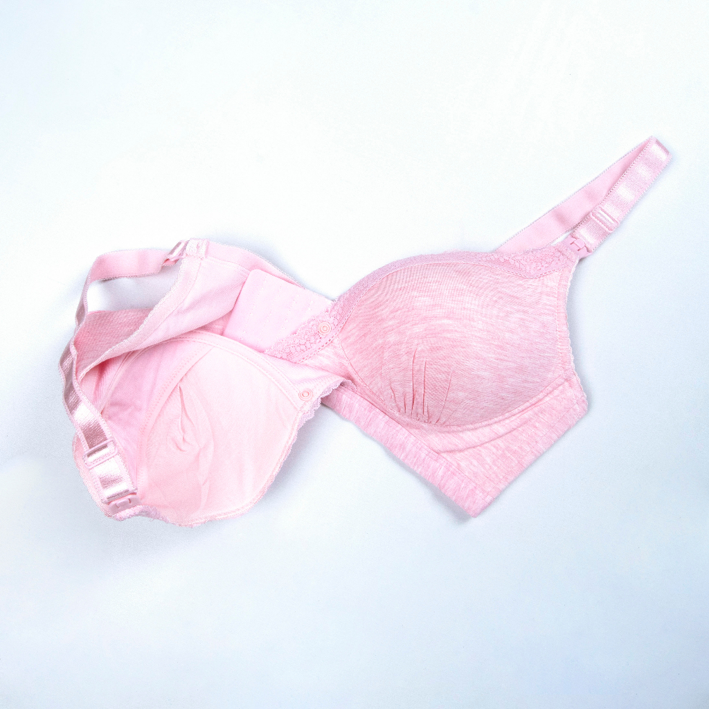 BEE - Bra Menyusui / Nursing Bra Tanpa Kawat Cup Besar Pakaian Dalam Ibu Menyusui AW1608