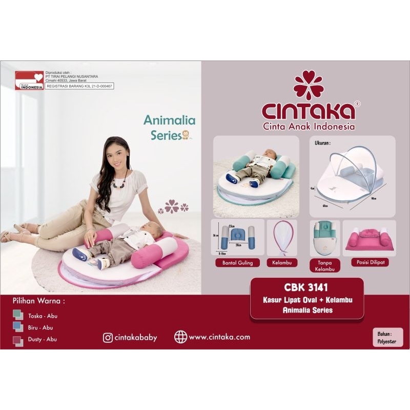 Chintaka Kasur Lipat OVAL Seri WHALE + Kelambu TCK2541