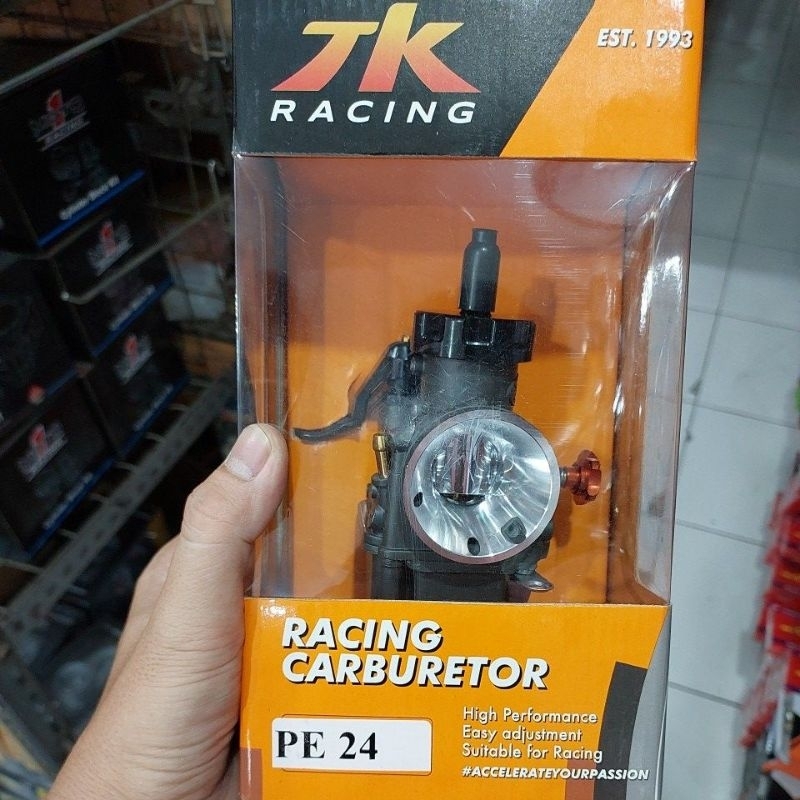 Karbu Pe 24 26 28 30 31TK Karburator Pe 26 TK Exel Japan Racing Pluss PJ MJ  Jarum Ori  Lemeran full black3