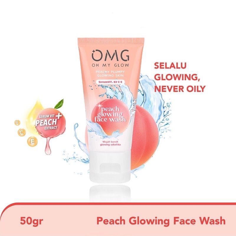 OMG Oh My Glow Peach Glowing Face Wash 50gr