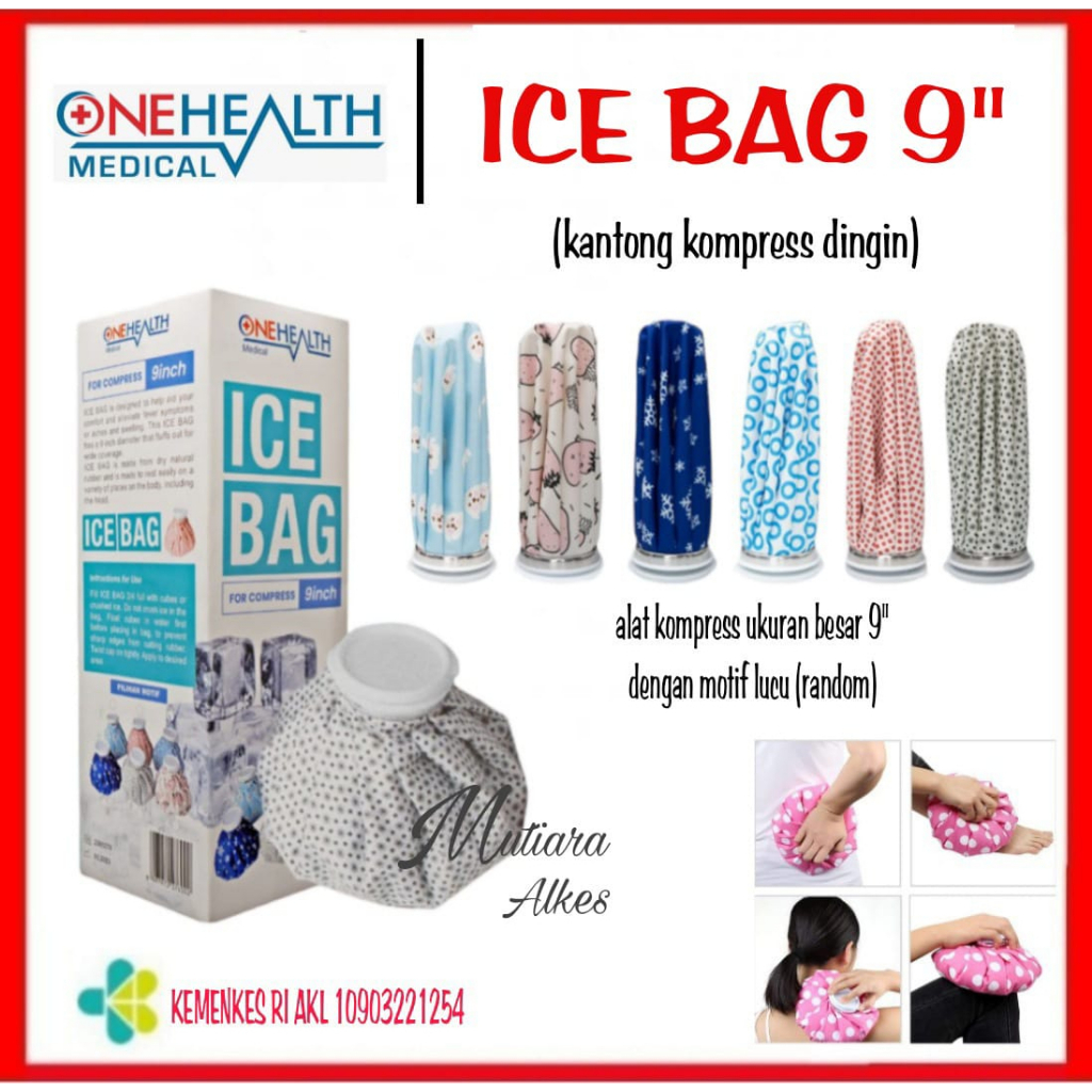 ONEHEALTH ICE BAG / Cold Bag / Alat kompres Dingin / Kantong Kompes Buli