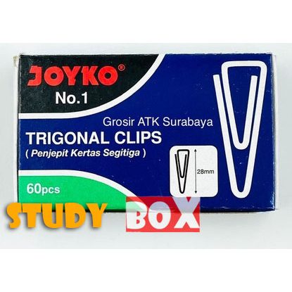 

JOYKO KLIP KERTAS TRIANGLE TRIGONAL PAPER CLIP no 3