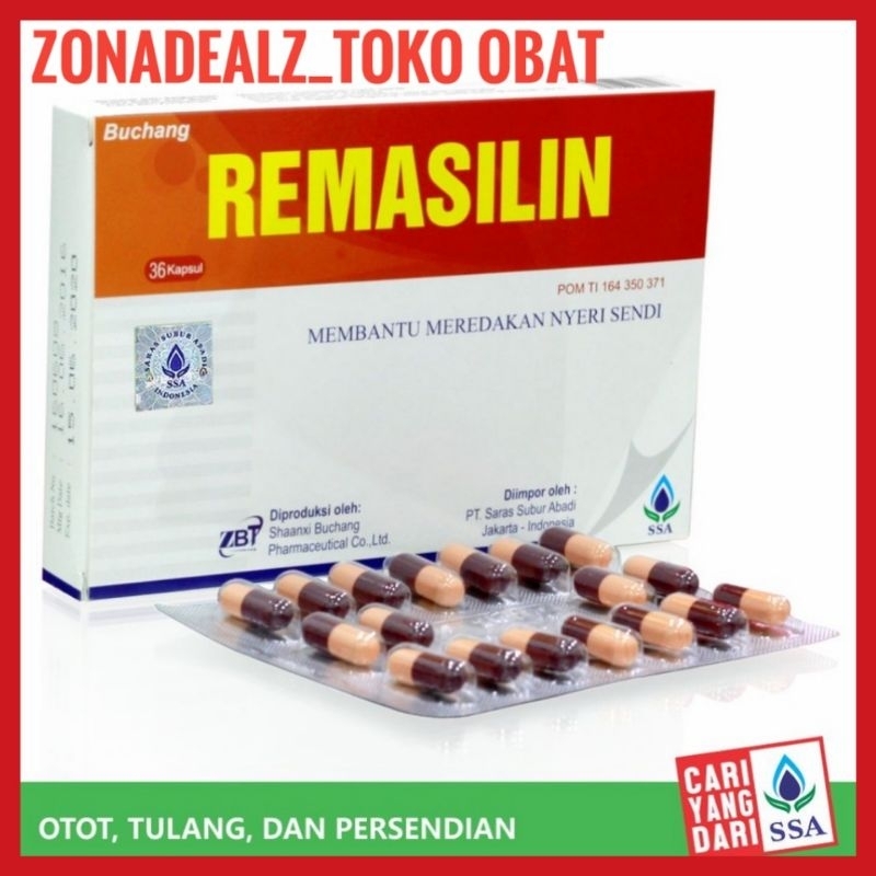 BUCHANG REMASILIN ( bpom ) 36's Obat Rematik Sakit Pinggang Nyeri Sendi - Obat Herbal Cina ZONADEALZ