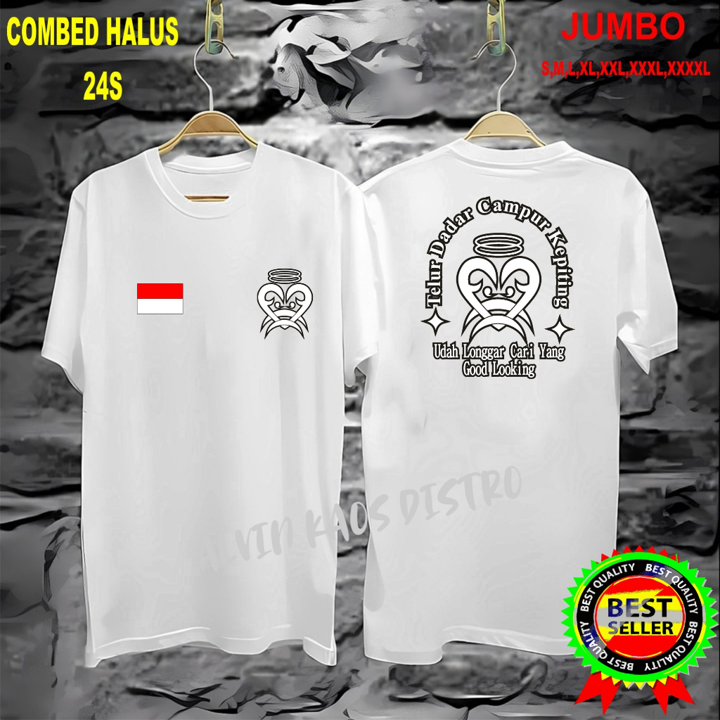 Terviral Kaos db dtf Telur Dadar Camput Kepiting KAOS MURAH  Kaos Putih Hitam Kaos Terlaris No 1 Promo Diskon