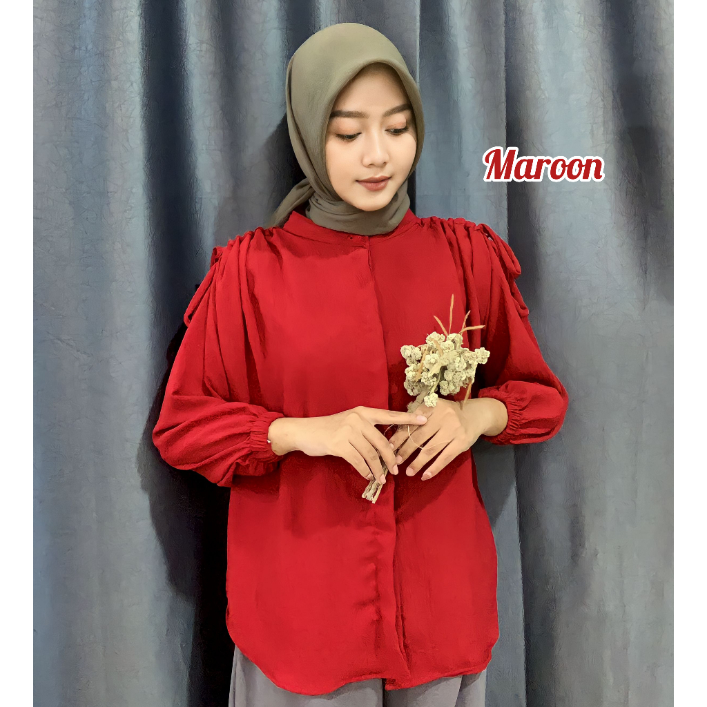 Bisa Blouse crinkle / atasan crinkle