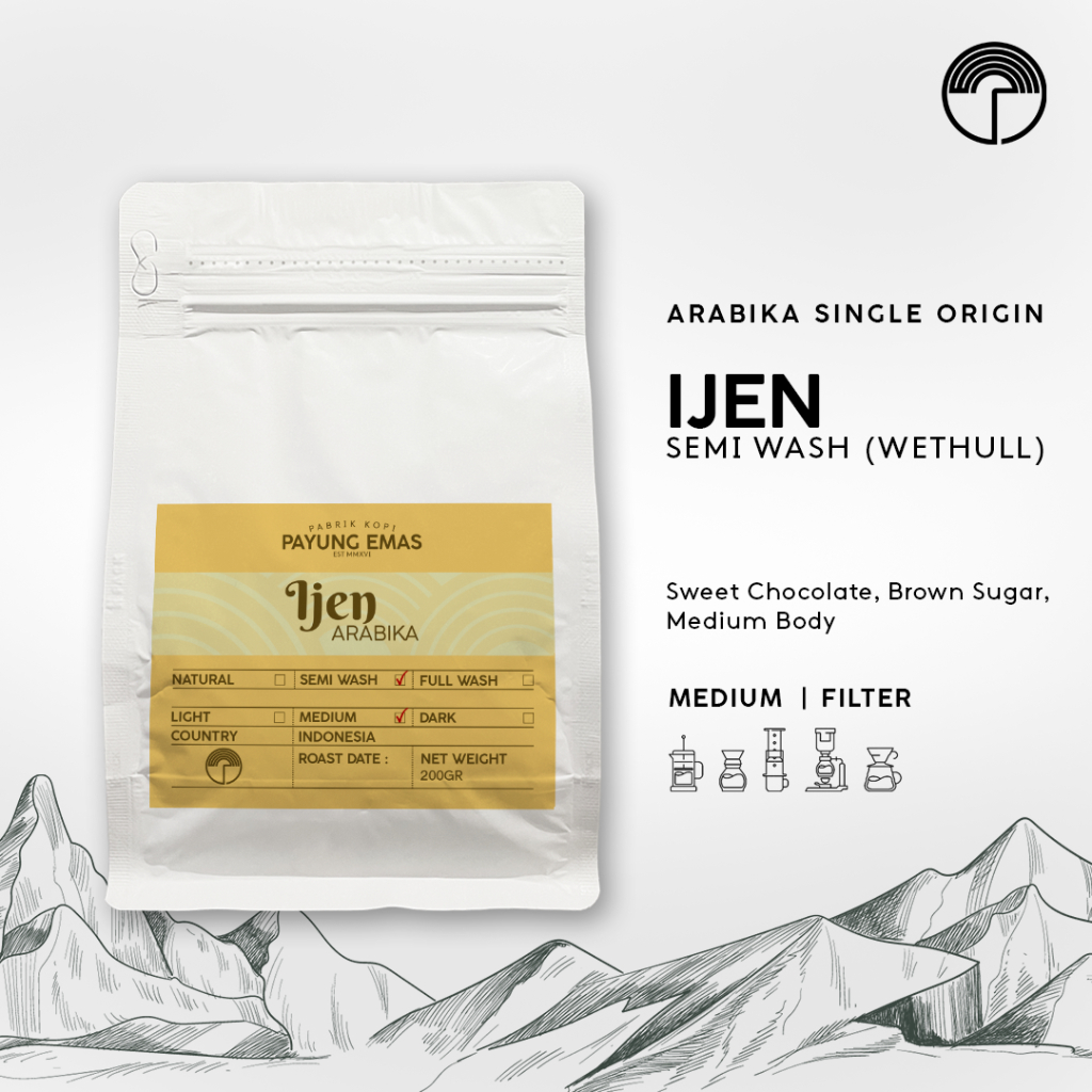 

Arabika Ijen 200gr Roast Bean Coffee