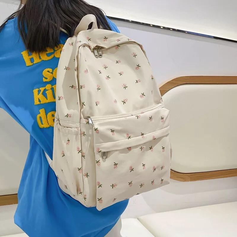 Terlaris Tas Ransel Perempuan Lona Backpack VIRAL / Tas Ransel Pelajar Wanita / Tas Kuliah Wanita / 