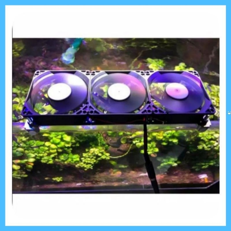 Kipas Aquascape triple fan 8cm // 9cm highspeed (Speed Controller opsional)