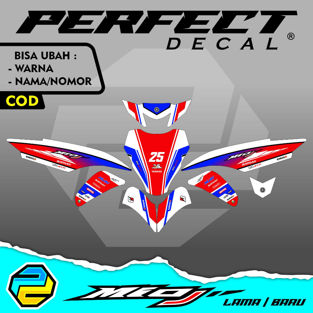 Decal Stiker Motor Yamaha Mio J OLD / NEW Full Body Sticker Custom Variasi MIO J Lama / Baru