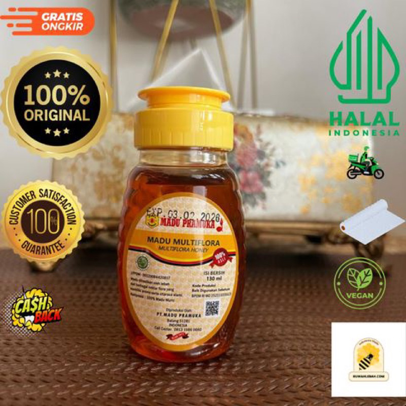 

Madu Multiflora Pramuka [ Multiflora 100% ]130ml
