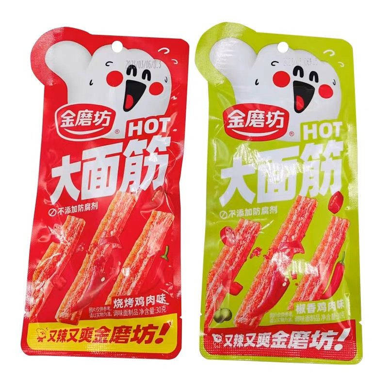 [HALAL] JinMoFang Spicy Mini Latiao 30g 金磨坊大面筋