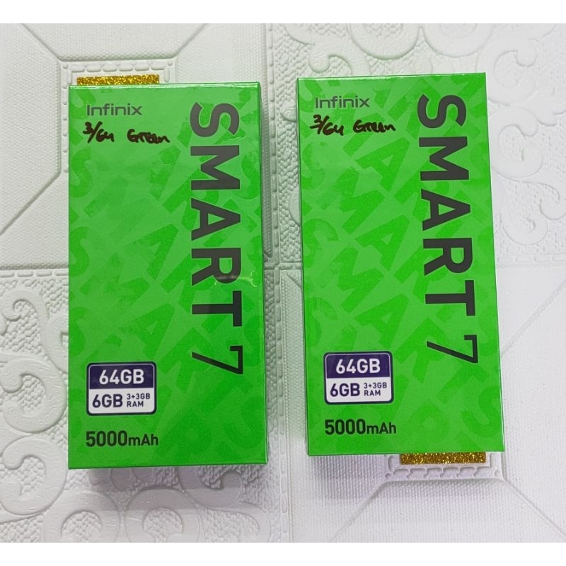 Infinix smart 7 ram 3 memory 64 new produk garansi resmi