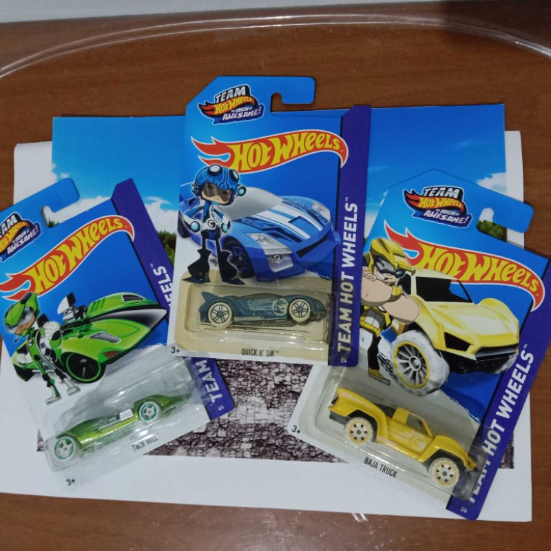 TEAM HOT WHEELS, THunt Spesial, Twin Mill, Quick N Sik, Baja Truck,THR