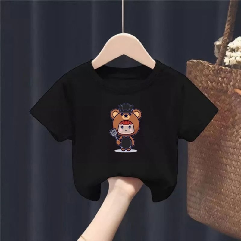 Kaos Anak Distro Perempuan Laki-laki Baju Oblong Anak Cowo Cewe Usia 2-10th