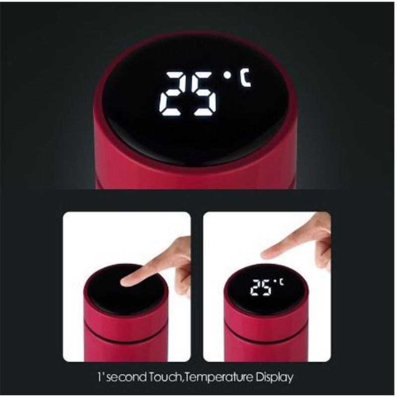 Termos Vacumm Portable Display LED Suhu - 500 Ml