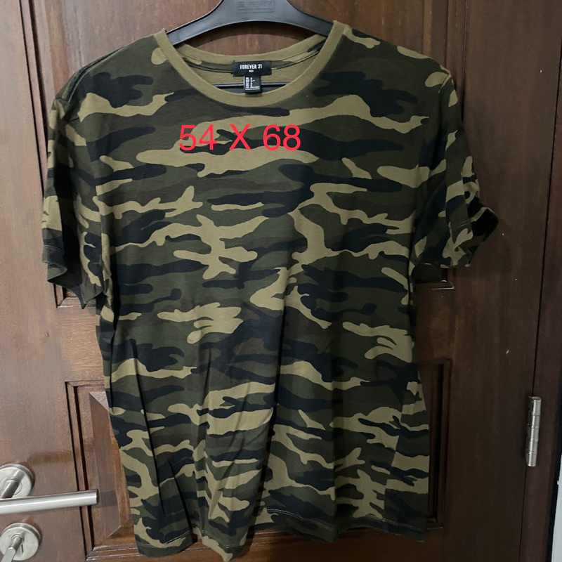 [Preloved] Forever21 Kaos Army Laki Pria T-Shirt Casual Basic Men Man