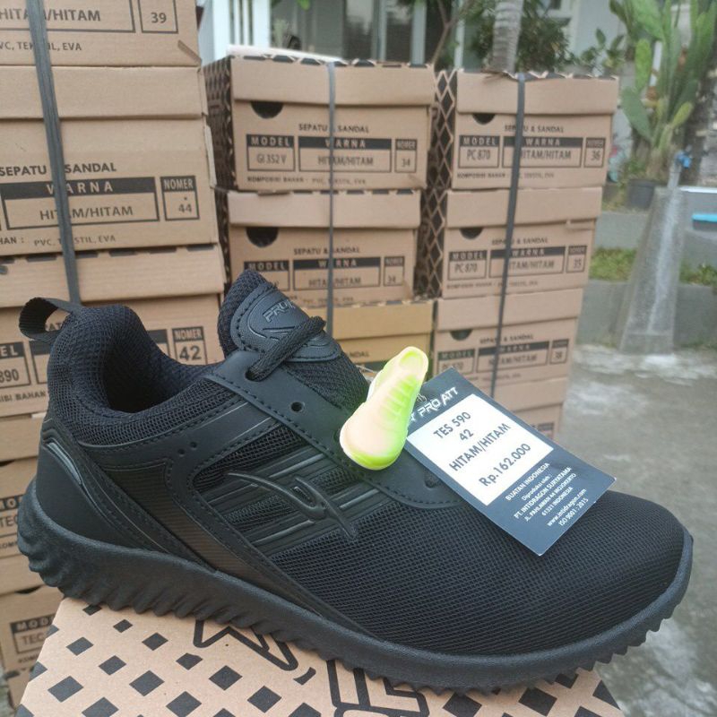 SEPATU SEKOLAH HITAM PRO ATT TES / ADD SIZE 39-42 100% ORIGINAL BY PRO ATT