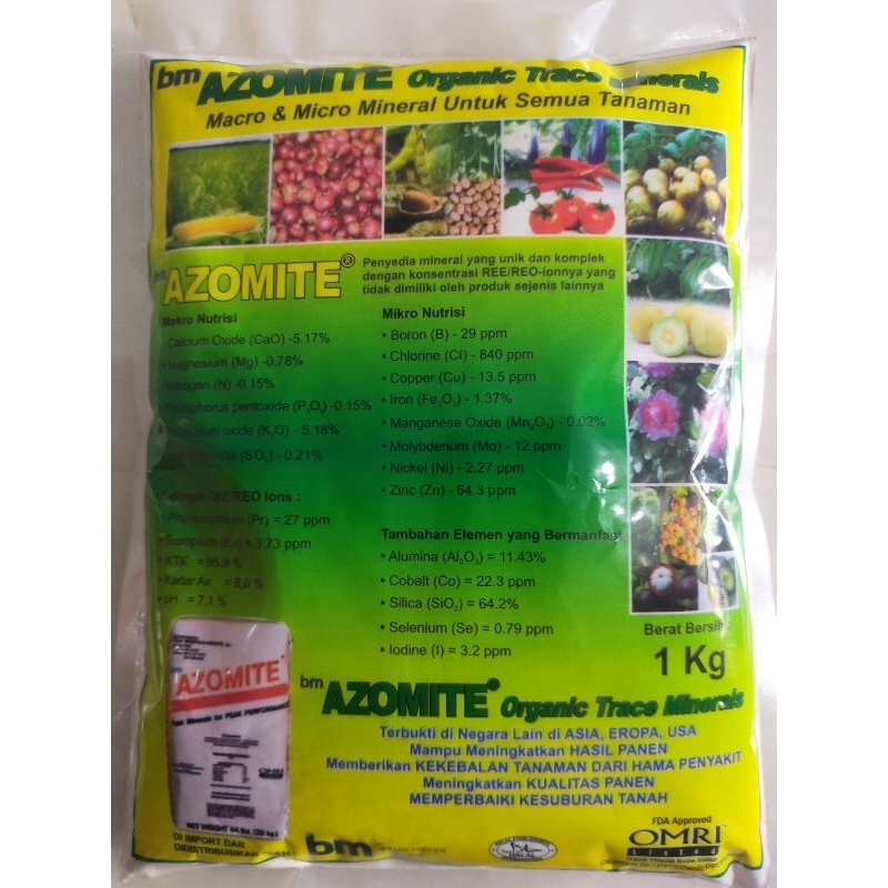 AZOMITE, trace mineral organik 1kg