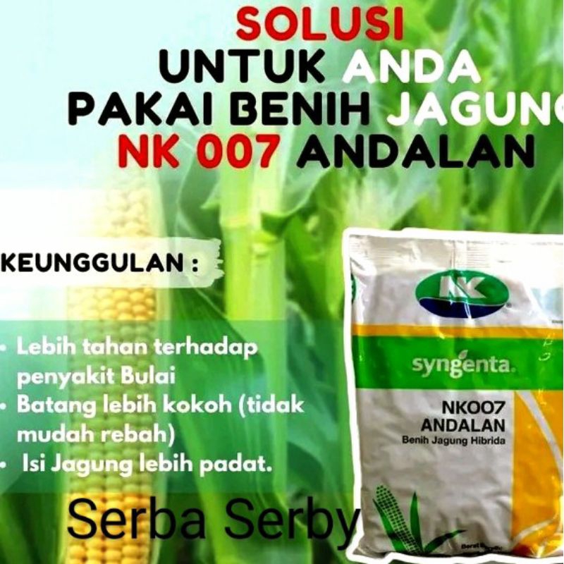 Benih Jagung Hibrida Nk 007 Andalan 1kg 100%Ori Serba Serby