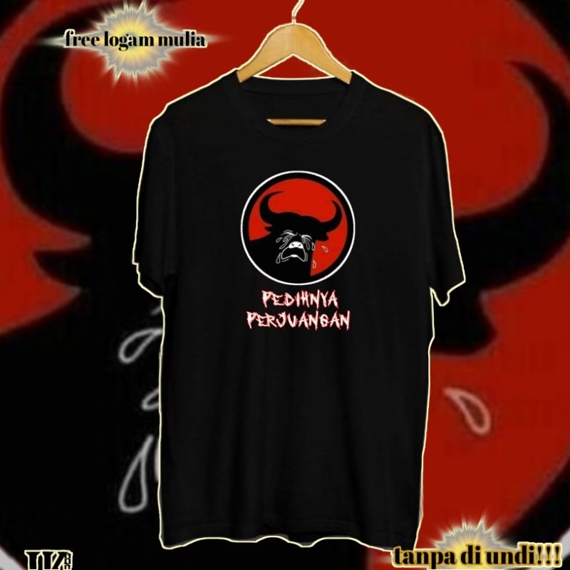 KAOS PDI PEDIHNYA PERJUANGAN / T-SHIRT DISTRO / TERIMA CUSTOM KAOS DISAIN SUKA SUKA