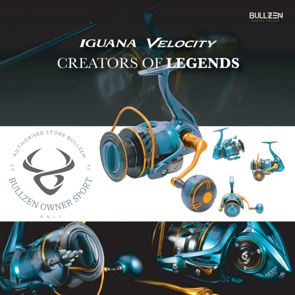 Reel Bullzen Iguana Velocity 800 - 5500 H / reel joran/ reel pancing / reel spinning / reel jigging