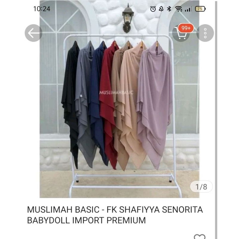 Muslimah Basic Shafiya FK instant. NEW. FREE ONGKIR
