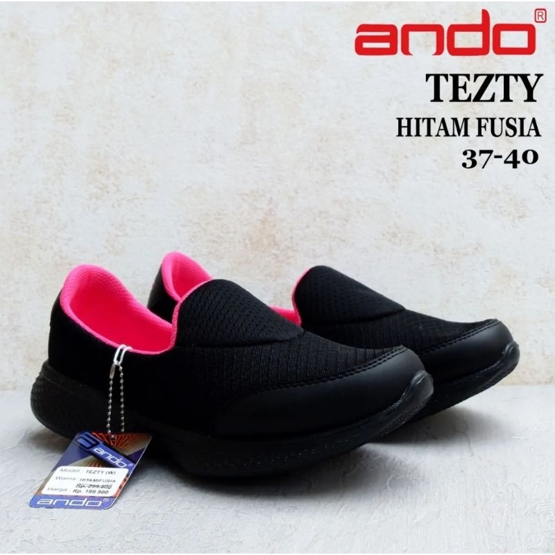 Sepatu ANDO Size 32-40 - SCANIA - TEZTY - CALYA - Sepatu Slip On Wanita - Sepatu Slip On Anak Peremp