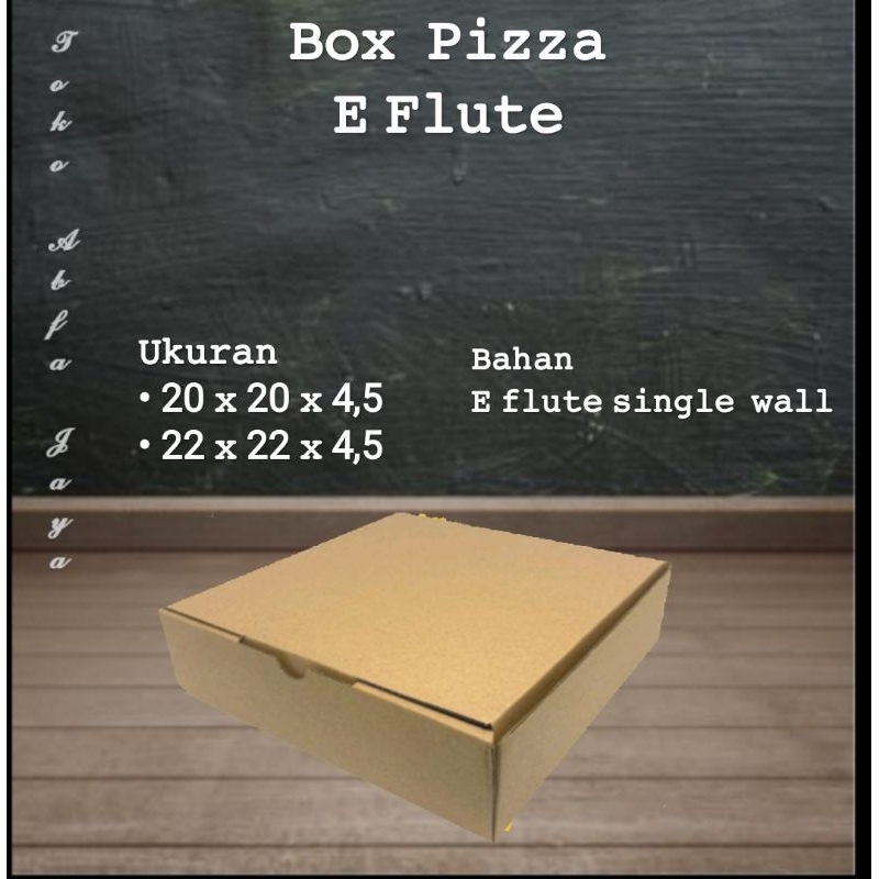 

(Box murah) Box pizza E Flute coklat .cocok untuk packing snack kue roti souvenir dll