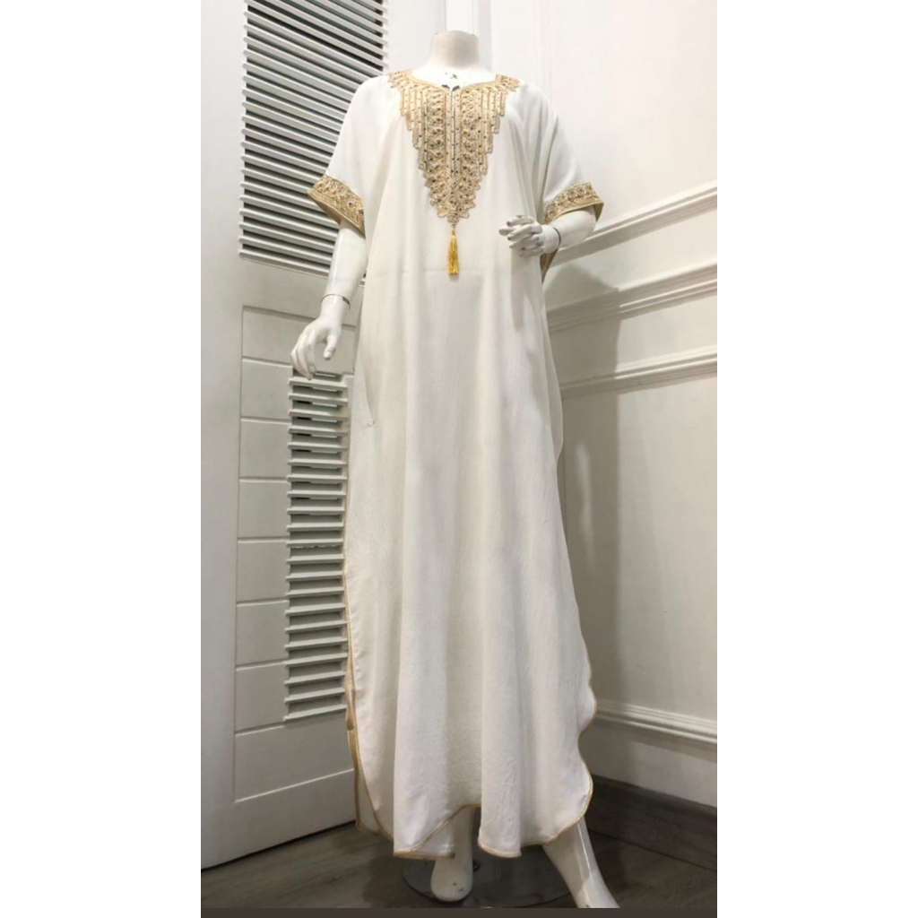 JALABIYA KAFTAN EMBROIDERY GOLD | JALABIYA | IMPORT | HAREEM BY AMEERA